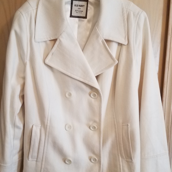 Old Navy Jackets & Blazers - Old Navy White pea coat